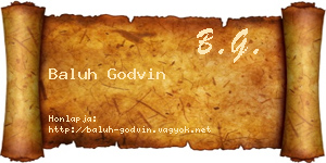 Baluh Godvin névjegykártya